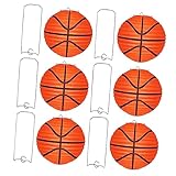 LIFKOME 6 Stück Basketball-Papierlaternen Sport-Dekor Fußball-Dekor Fußball-Dekorationen Basketball-Party-Dekoration Sport-Motto-Laternen-Dekor Sport-Veranstaltungsort-Laterne