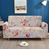 Sofa Überzug Blauer Wein Rot Sofabezug Stretch Elasthan Couch überzug Abnehmbare Waschbar Sofa Cover Sofaschoner rutschfest Moderne Couchbezug Universal Sofahusse 4 Sitzer