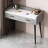 Schminktisch Mit Schubladen, Frisiertisch Schminkkommode Spiegel Hocker Modern Schlafzimmer Kommode Schublade Ablage Aufbewahrung Kosmetiktisch Schminkkonsole ( Color : A , Size : 100*40*83cm )