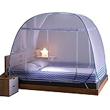 Moskitonetz Bett, Faltbares Bett-Moskitonetz, Tragbares Reise-moskitonetz, Doppeltür-Moskito-Campingzelt, Moskitonetz Bett Baldachin Pop Up Faltbare Anti Mosquito Bites (180*200*150 cm)