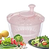 Salatschleuder, Salad Spinner, Groß 5l Salat Trockner, Salatschleuder Mit Deckel Pilzschleuder Trockenschleuder, Salad Dryer Für Frischen, Knackigen, Salat