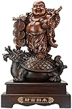 Feng Shui Buddha Lachende Statue Dekoration Segnen Wohlstand und Reichtum Ornament Figuren Home Office als Geschenk 0824