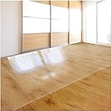 PHONME Klare Läufer Teppich PVC Schreibtisch Stuhl Matte rutschfest Eingang Teppich Läufer Waschbar Klar Bereich Teppich Teppich für Flur Schlafzimmer Küche Dekor (Size : 130x250cm/4.3x8.2ft)