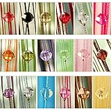 JQGGJYGG 2X Perlenvorhang für Türen,Fadenvorhang,Fadengardine,String Türvorhang,Fensterdekoration,Raumteiler Dekoration,Streifenvorhang,Hintergrund Vorhang,Glasperlen Vorhang,Rose red,W100*H200cm