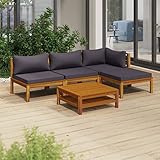 Festnight Lounge Gartenmöbel Set Holz Loungemöbel Terrasse Gartenlounge Sofa Outdoor Gartensofa Terrassenmöbel Sitzgruppe Garten Sitzgarnitur Gartengarnitur