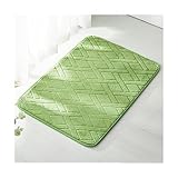 PEKJI Teppich Einfache rechteckige Teppiche rutschfeste Faser Schnelle Wasseraufnahme Badematte Maschinenwaschbare Bodendekoration Teppichmatte