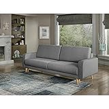 HUIJK Schlafsofa Sofa Skandinavischer Stil mit Schlaffunktion und Bettkasten Elegant