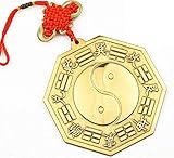 Büro, Zuhause, Tisch, Feng Shui-Dekoration, chinesischer Bagua-Spiegel, Glücksornamente, acht Diagramme, Spiegel, traditioneller Feng Shui-Konkavspiegel, Pfirsichholzspiegel, Geist, Glück, Reichtum,