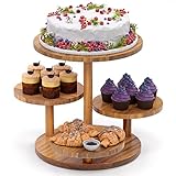 HURZMORO Etagere,Etagere 4 Etagen für 50 Cupcakes,Cupcake Ständer für Desserts, Kuchen, Donuts,Obst Etagere und Brezelständer für Etagere Weihnachten,Hochzeit, Geburtstag