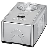 Profi Cook Eismaschine PC-ICM 1091 N, 2-in-1 Eiscreme- und Joghurt-Maker im Edelstahl-Gehäuse, Ice-Maker für Eiscreme, Frozen-Joghurt und Sorbet, inkl. Rezept-Vorschläge, edelstahl