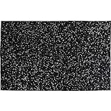 Kare Teppich Glorious Schwarz 170x240cm, Unterseite Baumwolle, Oberseite: 100% Kuh-/Rinderfell beschichtet (metallische Folie), Grau 52014