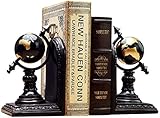 SONLED Creative Study Bücherstützen für Büro, schwere Bücher, Buchstützen, Buchstützen, Globus, Buchstütze, Ornamente, Bürodekoration, Buch