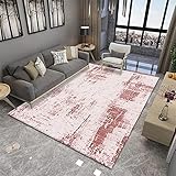 RUGMRZ Kinderteppich Klein Tisch Wohnzimmer Korridor Teppich rot dekoriert modernen Stil Rechteck ohne Verformung Teppiche Fürs Kinderzimmer 60X90CM