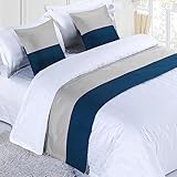 Moderne Bettläufer, Bettläufer, Einfarbig, Bettschal, Hotelbettwäsche, Hochwertige Bettwäsche, Bettfahnen, Bettmatten, Bettdecken, Fußbezüge Für Einzel-, Doppel- Und Kingsize-Betten ( Color : 13 , Siz