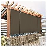 Jalousien, Wasserdicht Und Kühlend, Außenrollo, Winddichte Fensterläden for Veranden, Pavillons, Terrassen, Terrassen, Pergola XJJUN (Farbe : Beige, Größe : 0.9x2.5m)