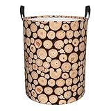 40 x 50 cm Textur-Wäschekorb aus Holz, Wäschekorb, faltbarer Aufbewahrungskorb, Kleiderkörbe, Kinderzimmerkorb für Zuhause, Büro, Wohnheim