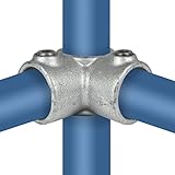 Rohrverbinder Temperguss Verzinkt Gerüstrohr Kupplungen T-Clamps® - TÜV geprüft (Eckverbindung 90° (116), 33,7 mm (1”))