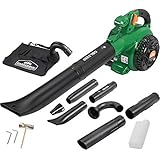 Gardebruk Laubsauger 4 in 1 Benzin Blasgeschwindigkeit 90m/s Fangsack 45L inkl Werkzeug Laubbläser Häcksler Gartensauger