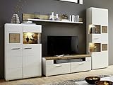möbelando Wohnwand Schrankwand Mediawand Anbauwand TV-Wand Wohnzimmerwand Kathlin II