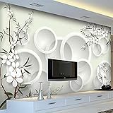 Tapete Moderne Exquisite Und Elegante Blumen 3D Wohnzimmer Tv Hintergrund Heimdekoration 3D Tapete Wandbild TV Wandbild Tapete Wohnzimmer die fototapete 3d Vlies wandbild Schlafzimmer-400cm×280cm