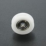 X-BAOFU, 24x5x7mm Runde Groove Nylon Pulley Räder Rollen for Dusche Scheiben Schieberfüllsand Winkel Bar Fach-Möbel-Hardware-Zubehör (Größe : 1pc)