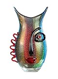 GILDE GLAS art Vase - Glasvase - Statue - Deko Wohnzimmer modern - H 32 cm