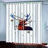 Verdunklungsvorhänge Für Schlafzimmer Junge Mädchen Blickdichte Gardinen Thermo Gardinen Für Wohnzimmer Fensterdekoration, 3D Hd Druck Moderner Geometrischer Hintergrund Muster Ösenschal 214X200Cm