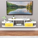 Schwebender TV-Ständer, TV-Schrank, schwebender TV-Ständer, Wand-TV-Ständer, Media-Entertainment-Center, Wohnmöbel für Wohnzimmer, Schlafzimmer/B / 120 cm