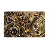 Coole Steampunk Gears weicher flauschiger Schlafzimmer-Teppich, 60 x 90 m, zottelig, flauschige Teppiche für Schlafzimmer, Kinderzimmer, dicke Teppiche für Wohnzimmer, Küche