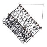 Toyvian Geflochtenes Gestell Boho-Dekorationen Wandregale Für Bücher Obst-Dekor Kleiderbügel Zum Dekorieren Makramee-Puppen-Hängematte Hängender Obstkorb Plüschtier-Aufbewahrung