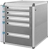 Aktenschrank Aluminiumlegierung Mit Schloss Datenspeicherschrank Büro Speicher Schublade Datei Box