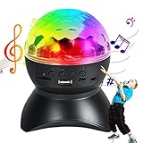 Discokugel LED Licht discolicht partylicht DJ Blitzlicht für Discokugel Dekorationen,USB wiederaufladbarer kabelloser Lautsprecher und Bühnenblitzlampe für Partys, Weihnachten, Karaoke, Halloween