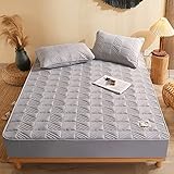 JIANINGHOME Beste Spannbettlaken 90x190,Matratzen-Bett-Schoner mit Spannumrandung|Auch für Boxspring-Betten|Matratzen-Auflage