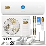 Danyon Quick Connect Klimaanlage Split, 12000 BTU - 3,4 kW, Smart Home, leise, Timer, Selbstreinigung, Inverter Klimagerät Heizfunktion, bis 59m2, Splitgerät vorgefüllt mit Kältemittel, 5m Komplettset