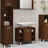 TALCUS Möbel mit Badschrank Eiche braun 60x32x53,5 cm Holzwerkstoff