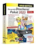 Das große Druckerei Paket 2023 - Einladungen, Glückwunsch Karten, Etiketten, CD-DVD Labels, Visitenkarten für Windows 11, 10, 8.1, 7