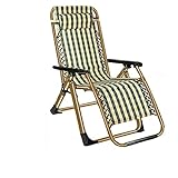 MINDONG HZH Zero Gravity Outdoor-Stuhl, klappbarer Liegestuhl mit Massage-Armlehne, Strand-Sonnenliege für Garten und Camping im Freien, A (A)