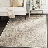 Safavieh Vintage Inspirierter Teppich, VTG435, Gewebter Viskose,200 X 300 cm,Elfenbein / Grau