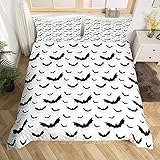 Loussiesd Alligator-Bettbezug-Set, Einzel-, Doppel-, King- und Super-King-Size-Bett, 3D-Digitaldruck, Bettdeckenbezug mit Kissenbezügen, Reißverschluss, Mikrofaser, Muster 7, Double(No Comforter)
