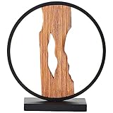 Brilliant Chaumont LED Tischleuchte Holz 28cm schwarz/holz Aluminium/Metall/Holz Schnurzwischenschalter 7,5 W LED integriert (850lm, 3000K)