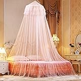 Bettmantel Moskitonetz Spitze Kuppelnetz Vorhänge Betthimmel for Mädchen Frauen Kinder Kleinkinder Krippe Erwachsene Schnelle und einfache Installation (Color : White)