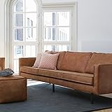 ESTO GmbH 3 Sitzer Sofa Rodeo recyceltes Leder Lounge Couch Garnitur braun