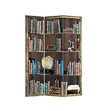 Fine Asianliving Paravent Raumteiler Spanische Wand L120xH180cm Beidseitig Trennwand Room Divider Raumtrenner Bedruckte Canvas Sichtschutz Leinwand Doppelseitig