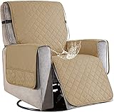 Wasserdichter Sesselschoner, Sesselschutz für Relaxsessel, 1 Sitzer Sesselschoner mit Taschen Rot Sesselauflage Relaxsessel Sesselüberwurf Wasserdicht Sesselschutz Sofaüberwurf-Meter||71cm Sitz