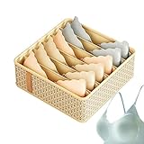 Youngwier Unterwäsche-Organizer,BH-Organizer-Trennwand für Schublade - Wiederverwendbare tragbare Sockenbox mit Fächern, Unterwäsche-Aufbewahrung für Schrank, Garderobe