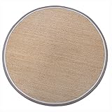 ZDW Sisal Teppich Runde Form Wohnzimmer Couchtisch Schwenkstuhl Teppich Schlafzimmer Nachthaar Decke Faser Teppich Weiche Mittelstärke Gewebt Gewebt/a/200 * 200 cm
