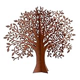 UNUS Garden Rost Deko Baum, Gartendeko Edelrost, Tischdeko Metall Rostoptik, 2 Steckelemente (Klein)