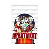 MINAUX Malerei auf Leinwand Film classico L'appartamento Poster Tela Wall Art Room Immagini per camera da letto Regali Decor 40 * 60cm Senza Cornice