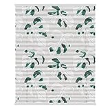 Lichtblick Plissee Klemmfix mit Motiv, ohne Bohren, Verspannt, Blickdicht, Lichtdruchlässig, Made in Germany, Julia Schumacher, Monstera - Grün 90 x 130 cm (B x L)