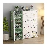 EVepes Schuhregale Tragbares modulares Würfel-Schuhregal, 8-stöckiges Schuhregal mit 48 Paaren im Eingangsbereich, 12-Würfel-Organizer-Schrankregale für Platzersparnis Aufbewahrungsorganisator